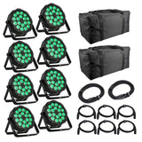 Light4Me Hexo PAR 18x12W RGBWA-UV LED PAR Spotlight
