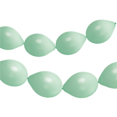 Link Balloons for Guirlander Powder Pistachio Mat. (33cm - 8 pcs)