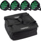 Marconi Polaris 12x12W RGBW Par Light 4 pcs. Bundle with bag