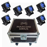 Marconi SIRIUS 6x18W RGBWA+UV IP65 Battery Light