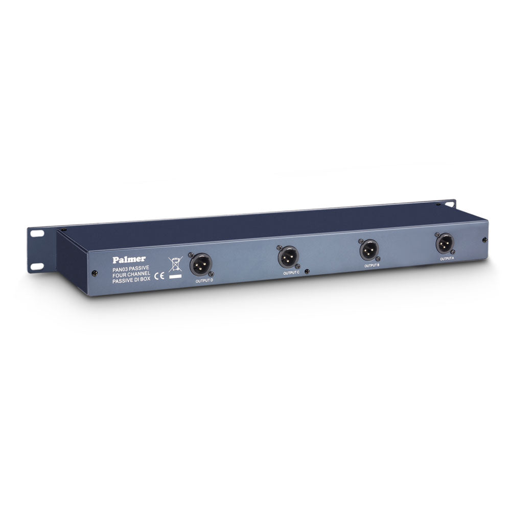 Palmer PAN 03 PASS - 19" DI box, 4-channel, passive
