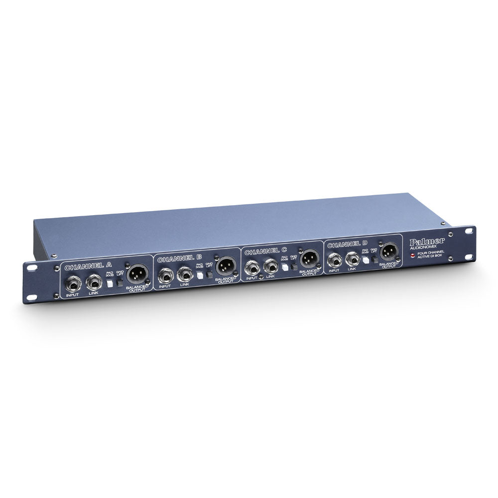 Palmer PAN 03 - 19" DI box with 4 channels, active