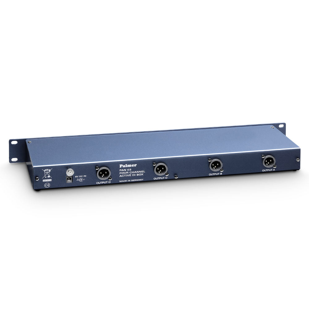 Palmer PAN 03 - 19" DI box with 4 channels, active