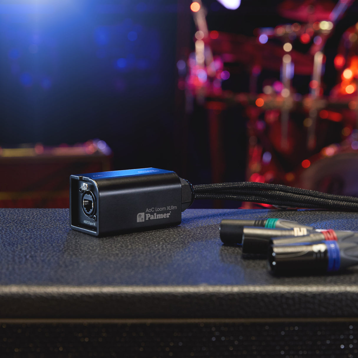 Palmer AoC Loom XLRm - Audio over Cat cable from etherCON to 4 x XLR male