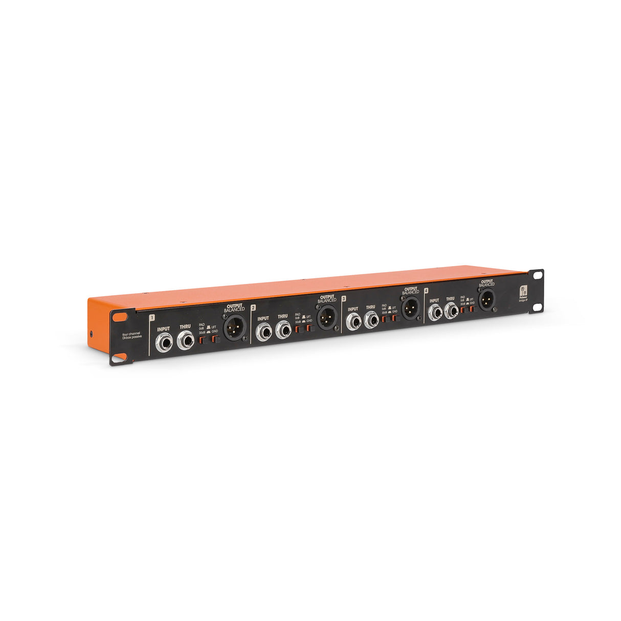 Palmer BRIDGE 4P - 19" DI box, 4 channels, passive