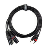 Perfex XLR male to phono RCA cable (3m)