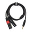 Perfex 2x XLR male to 3.5mm mini-jack cable (1.3m)