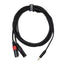 Perfex 2x XLR male to 3.5mm mini-jack cable (6m)
