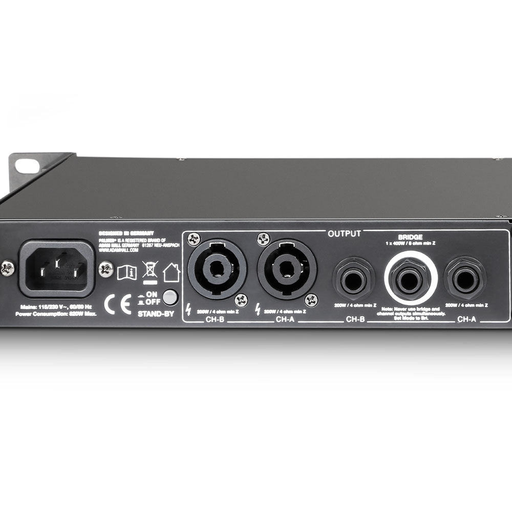 Palmer MACHT 402 - 19" stereo power amp for guitar