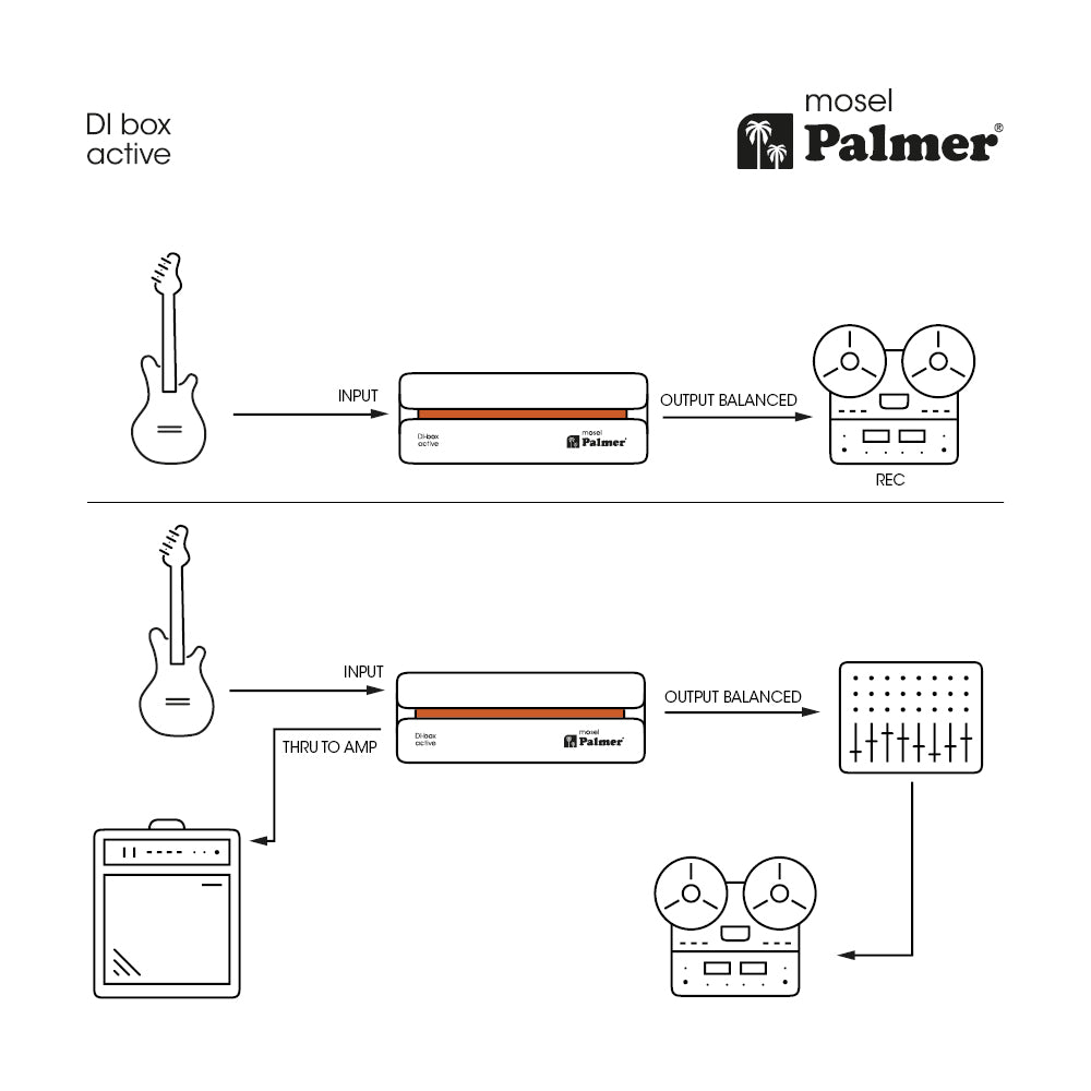 Palmer RIVER model – active DI box
