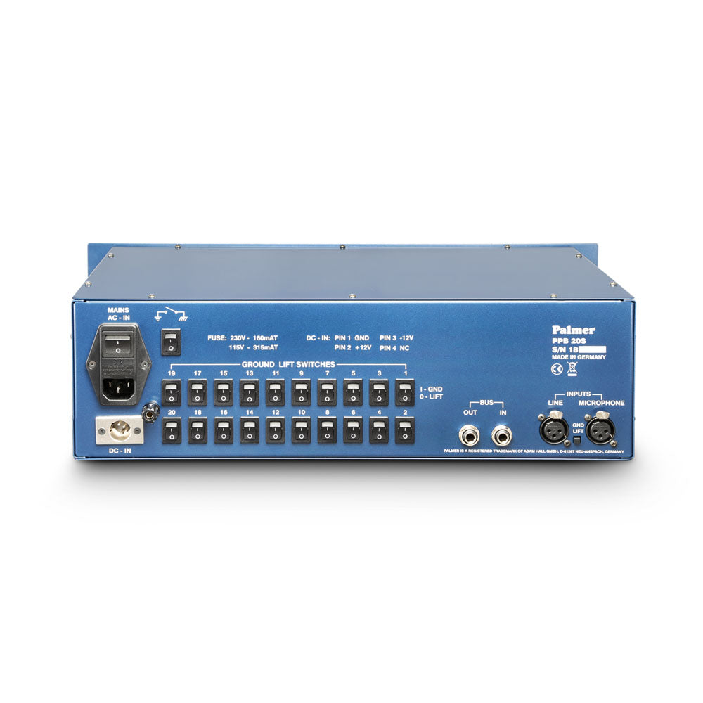 Palmer PB 20 S - Press Patch Box 10-channel stereo / 20-channel mono