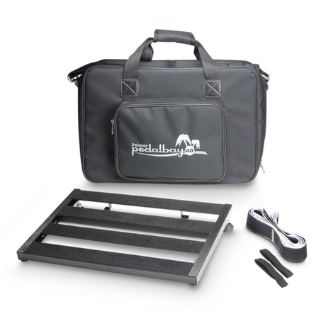 Palmer PEDALBAY® 40 - Lightweight pedalboard with variable configuration with protective softcase, 45 cm