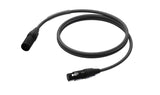 ProCab DMX/AES XLR han > XLR hun m/sort Neutrik - 0,5 m