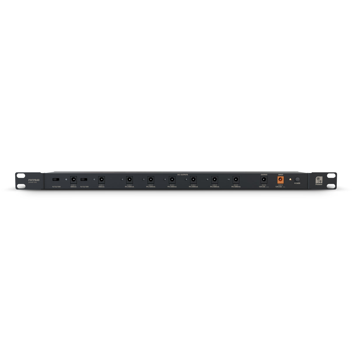 Palmer WT PB 40 RK - Power supply unit with 8 outputs for rack mounting
