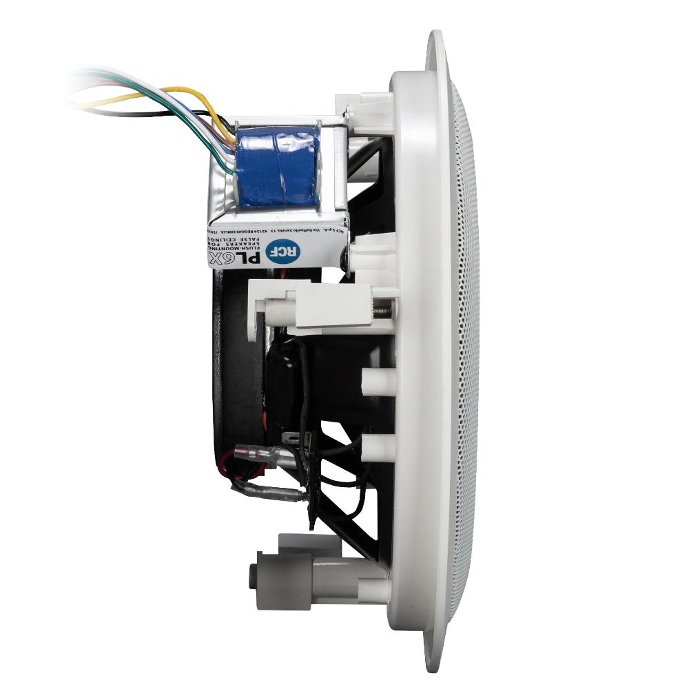 RCF indbygningshøjttaler PL6X 6" coax 100V, hvid, 12W, IP44