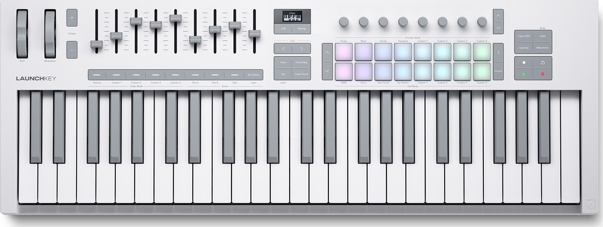Novation Launchkey 49 MK4 MIDI Keyboard (White)