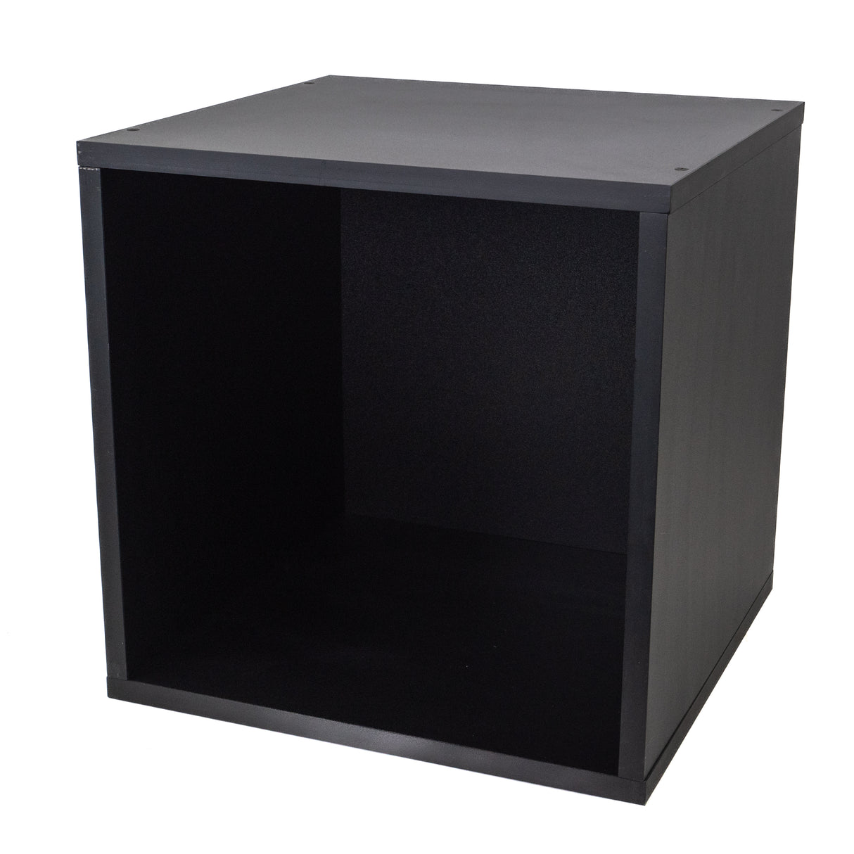 Studio 57 - Storage Shelf for Vinyl Records (36.5 x 36.5 cm, Black)