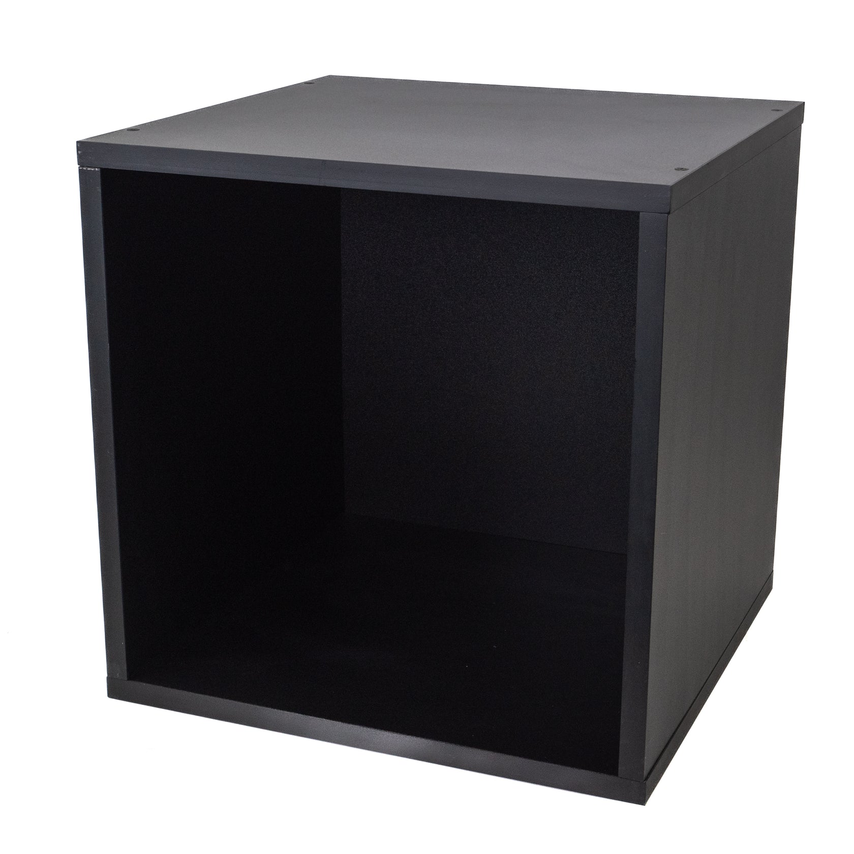 Studio 57 - Storage Shelf for Vinyl Records (36.5 x 36.5 cm, Black)