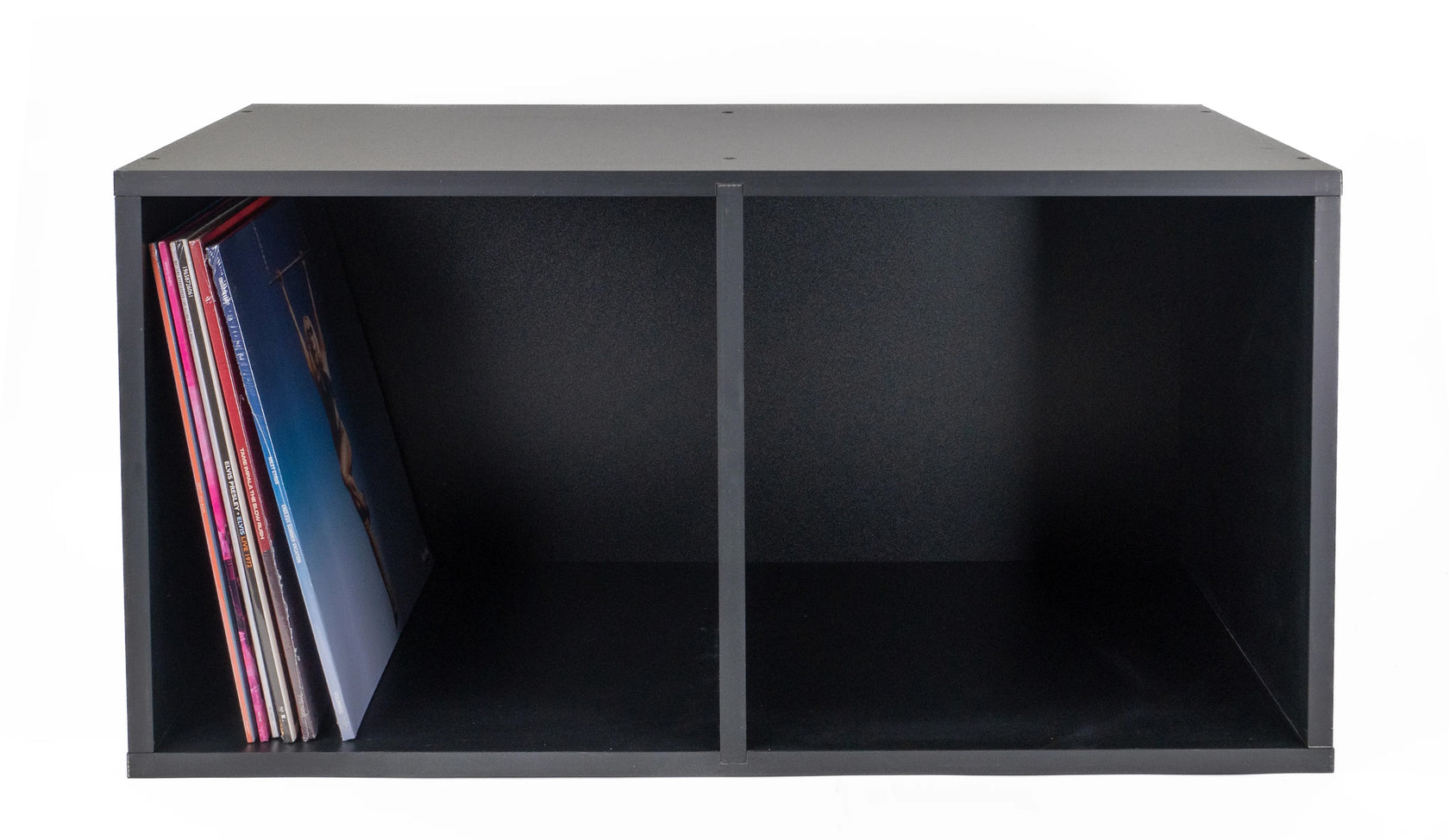 Studio 57 - Storage Shelf for Vinyl Records (71.5 x 36.5 cm, Black)