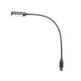 Adam Hall Stands SLED 1 ULTRA USB C - Gooseneck lamp, USB plug, 4 COB LEDs and optional colours