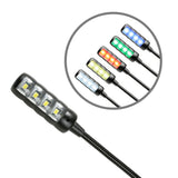 Adam Hall Stands SLED 1 ULTRA USB C - Gooseneck lamp, USB plug, 4 COB LEDs and optional colours