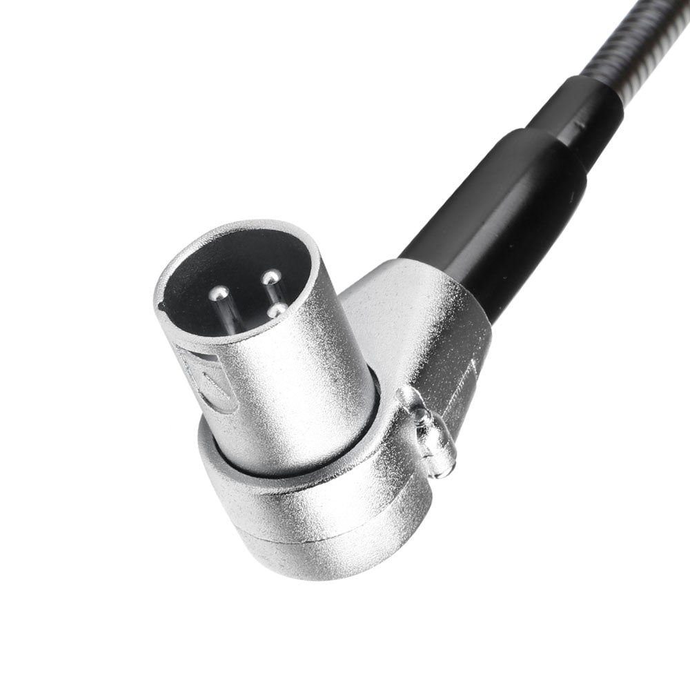 Adam Hall Stands SLED 1 ULTRA XLR 3 A - Angled 3-pin XLR gooseneck lamp with 4 COB LEDs