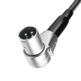 Adam Hall Stands SLED 1 ULTRA XLR 3 A - Angled 3-pin XLR gooseneck lamp with 4 COB LEDs
