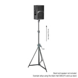Adam Hall Stands SLS 36 TV 28 - Adapter from 28 mm (TV spigot) to 35 mm