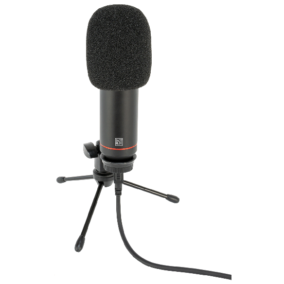 BST Podcaster USB Microphone (Black) 