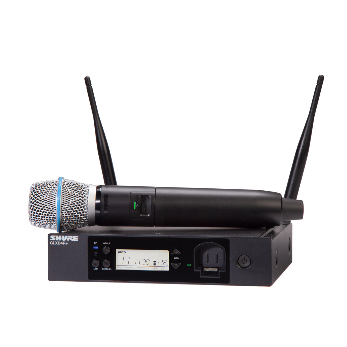 Shure GLXD24R+ BETA87A Wireless Microphone Rack System