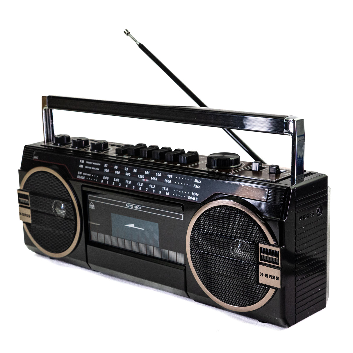 Studio 57 - Cassette Player with FM & Bluetooth, Black (Copy)