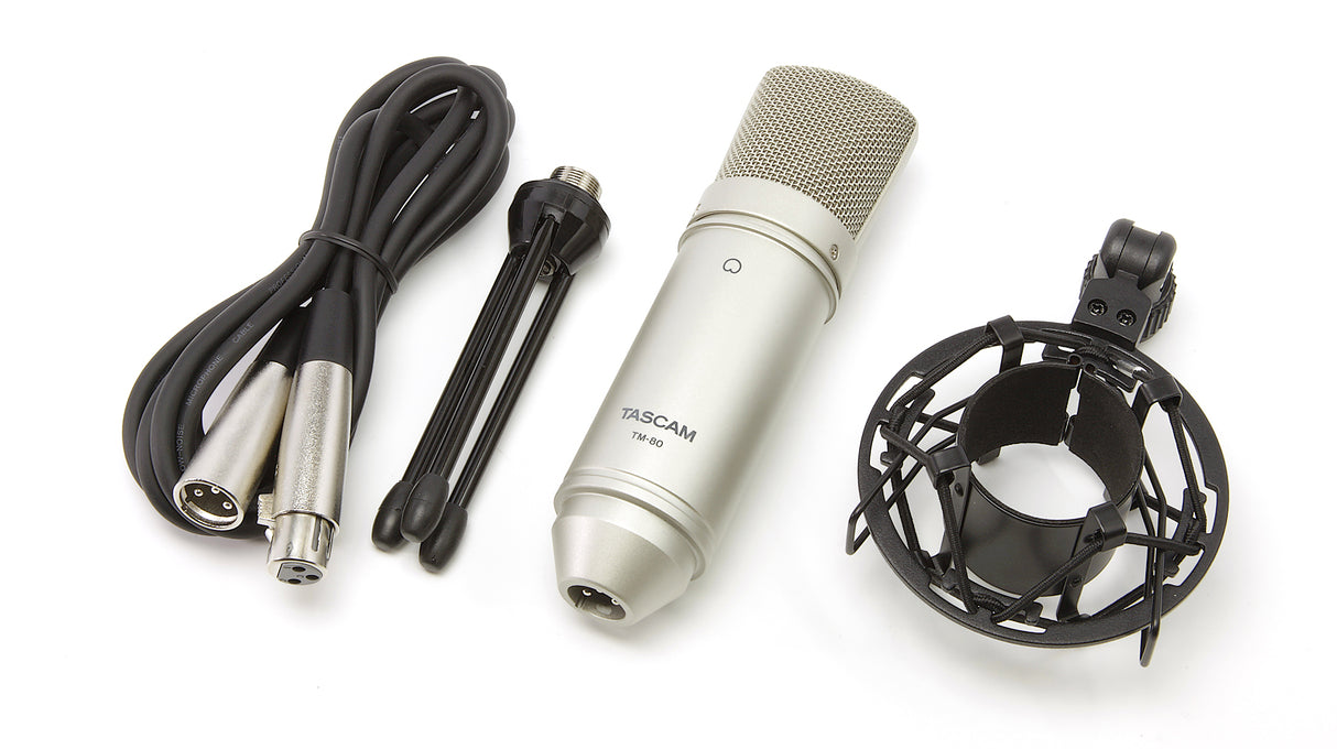 Tascam TM-80 kondensator mikrofon inkl. ophæng, Sort