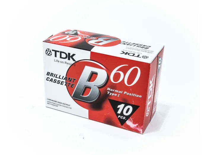 TDK cassette tape (10x60 min.)