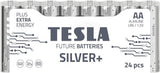 Tesla Silver+ AA Alkaline Batteries (48 pcs)