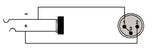 Adapter XLR han > Jack stereo hun