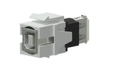 Keystone adapter usb 2.0a til usb 2.0b, Hvid