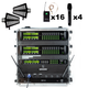 Renton Rack Wireless Combo System (4 Handheld + 16 Headsets)
