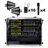 Renton Rack Wireless Combo System (4 Handheld + 16 Headsets)