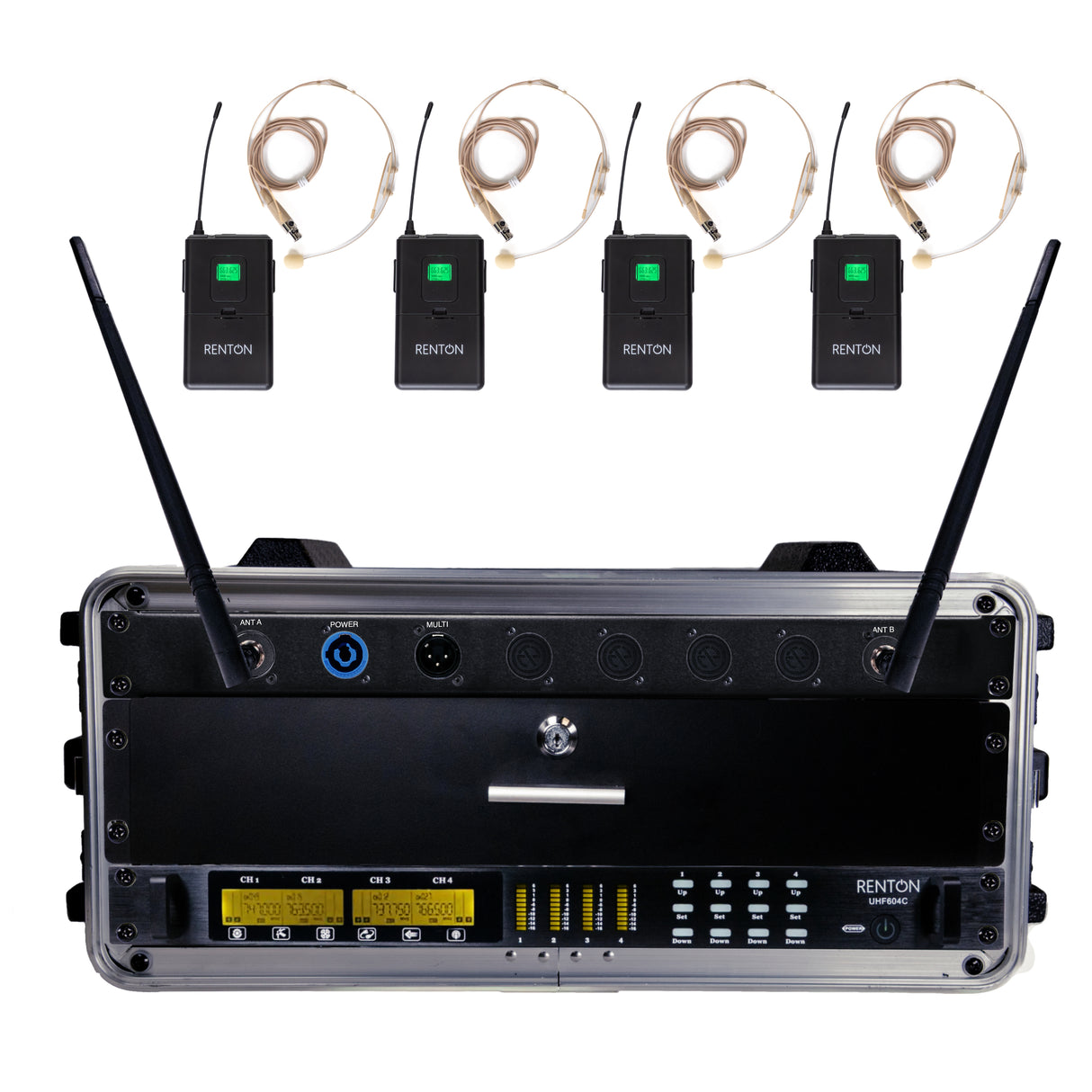 Renton Rack Wireless System (4 Headsets)