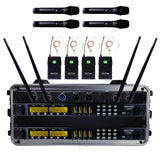 Renton Rack Wireless Combo System (4 Handheld + 4 Headsets)
