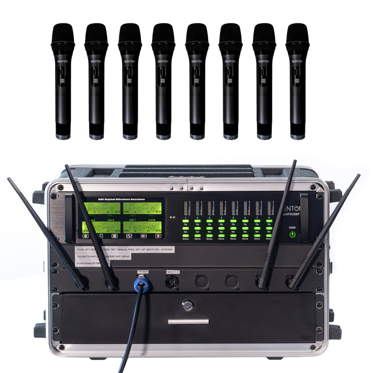 Renton Rack Wireless System (8 Handheld)