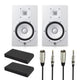 Yamaha HS7 Studio Monitor Starter Kit (White)