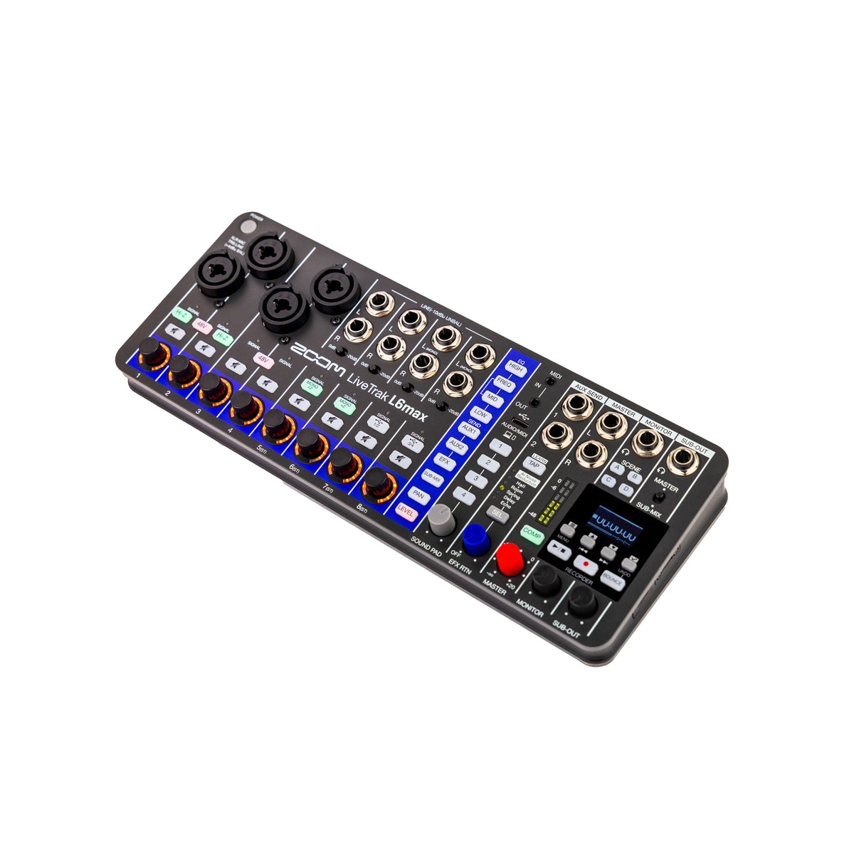 ZOOM LiveTrak L6max 12 channel Mixer + Recorder
