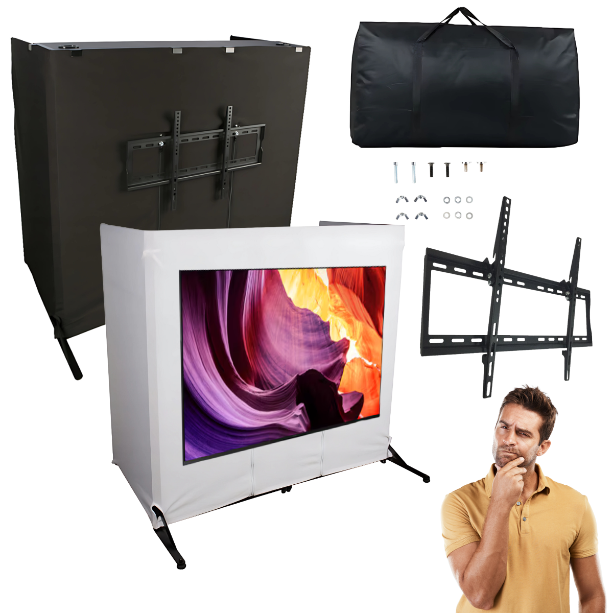 DJ Table Stand with TV Mount