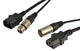 IEC & XLR combi cable  (3m)
