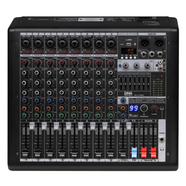 DNA HLC 8 MK2 analog lydmixer 8 kanaler U