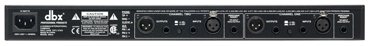 DBX 266XS 2-channel Compressor/Gate