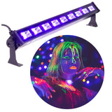 LIGHT4ME LED BAR UV 9 + HVID professionel lysdekoration 9x3W