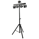 LIGHT4ME T-BAR LED PAR DERBY LASER Disco Light Multi-Effect Set