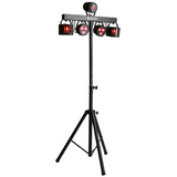 LIGHT4ME T-BAR LED PAR DERBY LASER Disco Light Multi-Effect Set